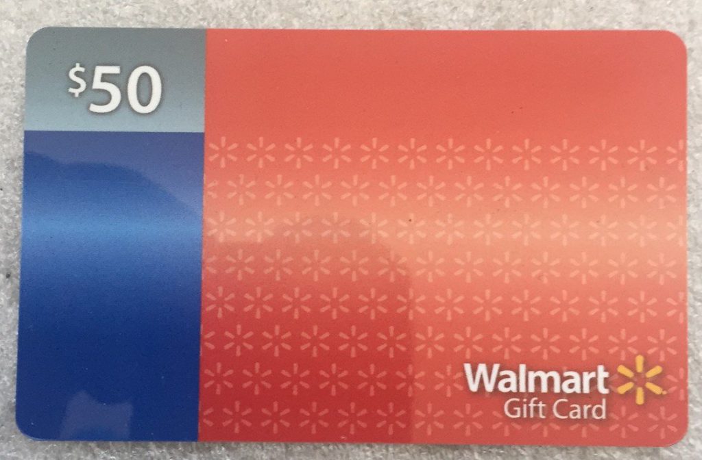 Walmart gift card